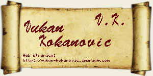 Vukan Kokanović vizit kartica